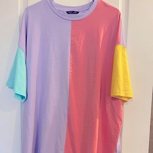 Shein XXL Block color T-shirt